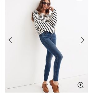 MADEWELL 9” High Rise Skinny Raw Hem J6515 26